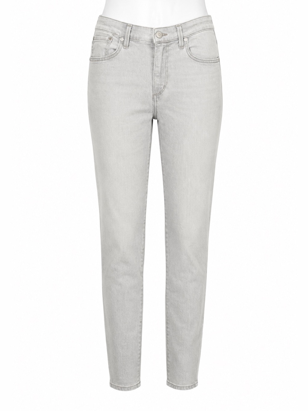 Size 25 Citizens of Humanity Charlie Crop High‎ Rise Skinny Jeans Light Gray USA